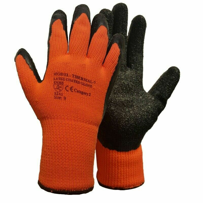 Work Gloves Nitrile Coated Latex Coated Thermal Gloves for Builders