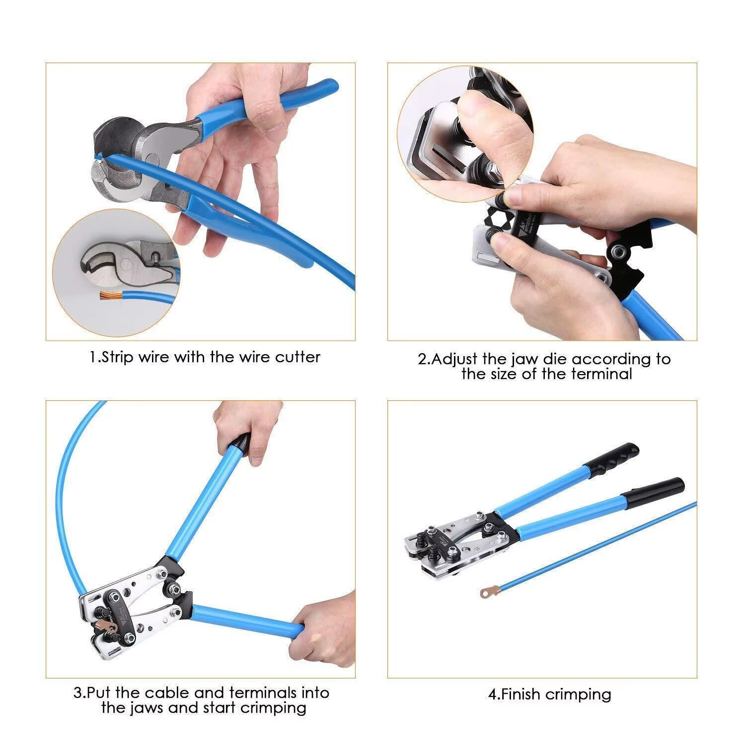 60Pcs Assortment Car Auto Copper Ring Terminal Wire Crimp Connector Bare Cable Battery Terminals Soldered Connectors Kit HX-50B