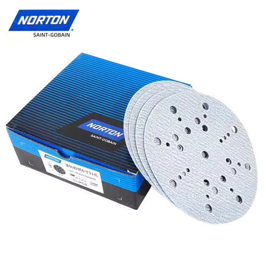 U.S. NORTON Saint-Gobain 6-Inch Ceramic Abrasive Sandpaper for Wood, Metal, and Automotive Applications