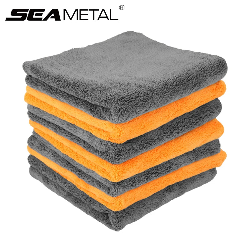 40X40Cm Premium Microfiber Towels Car Care Washing Thicken Towel Car Detailing Drying Cloth Cleaning Tool Auto Wash Accessories